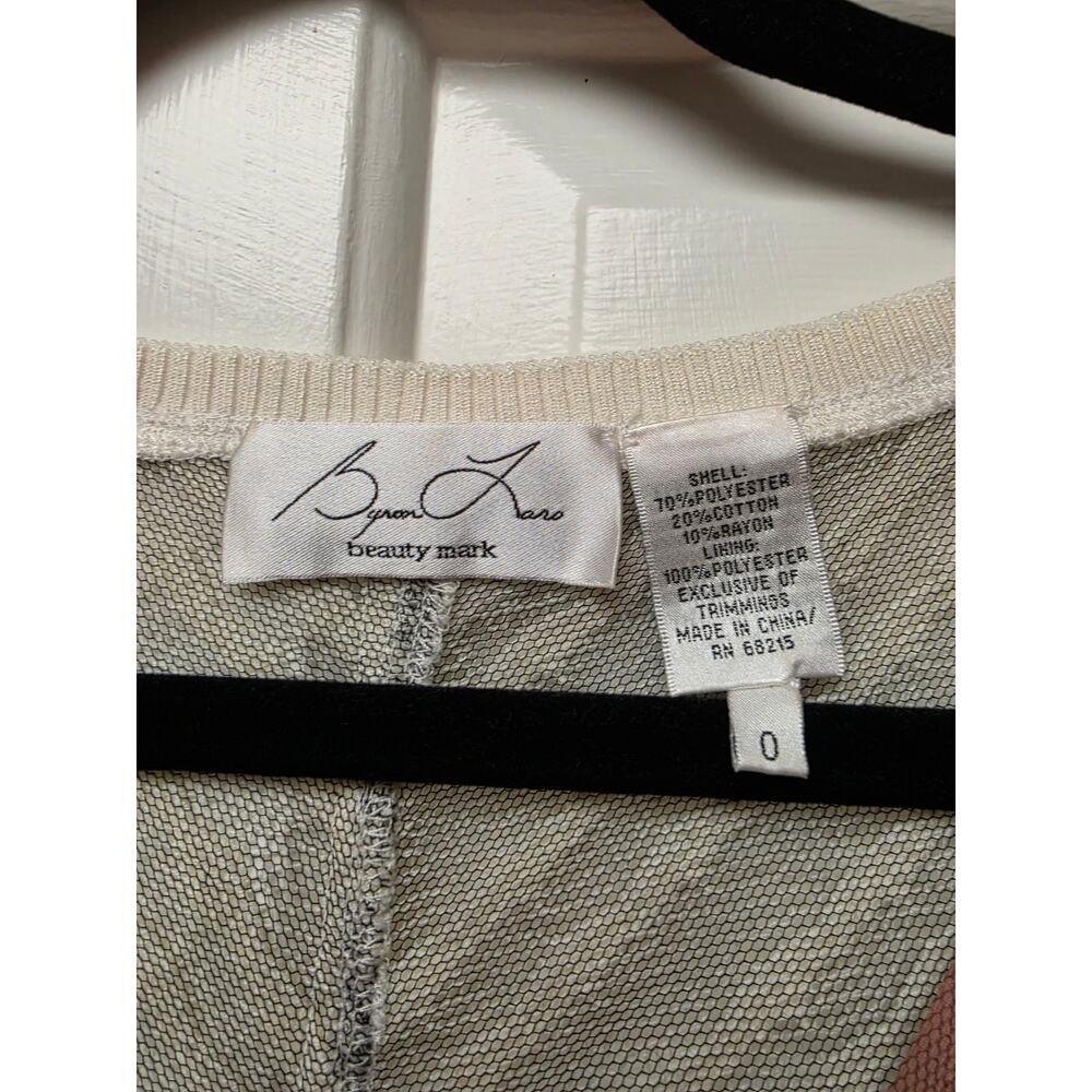 Byron Lars Beauty Mark Mixed Media Tank Top 0 - Picture 6 of 9